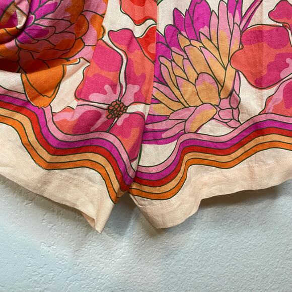 Farm Rio Spring Affair Romper Playsuit Linen Blend Size Small Playsuit Colorful - Picture 6 of 12